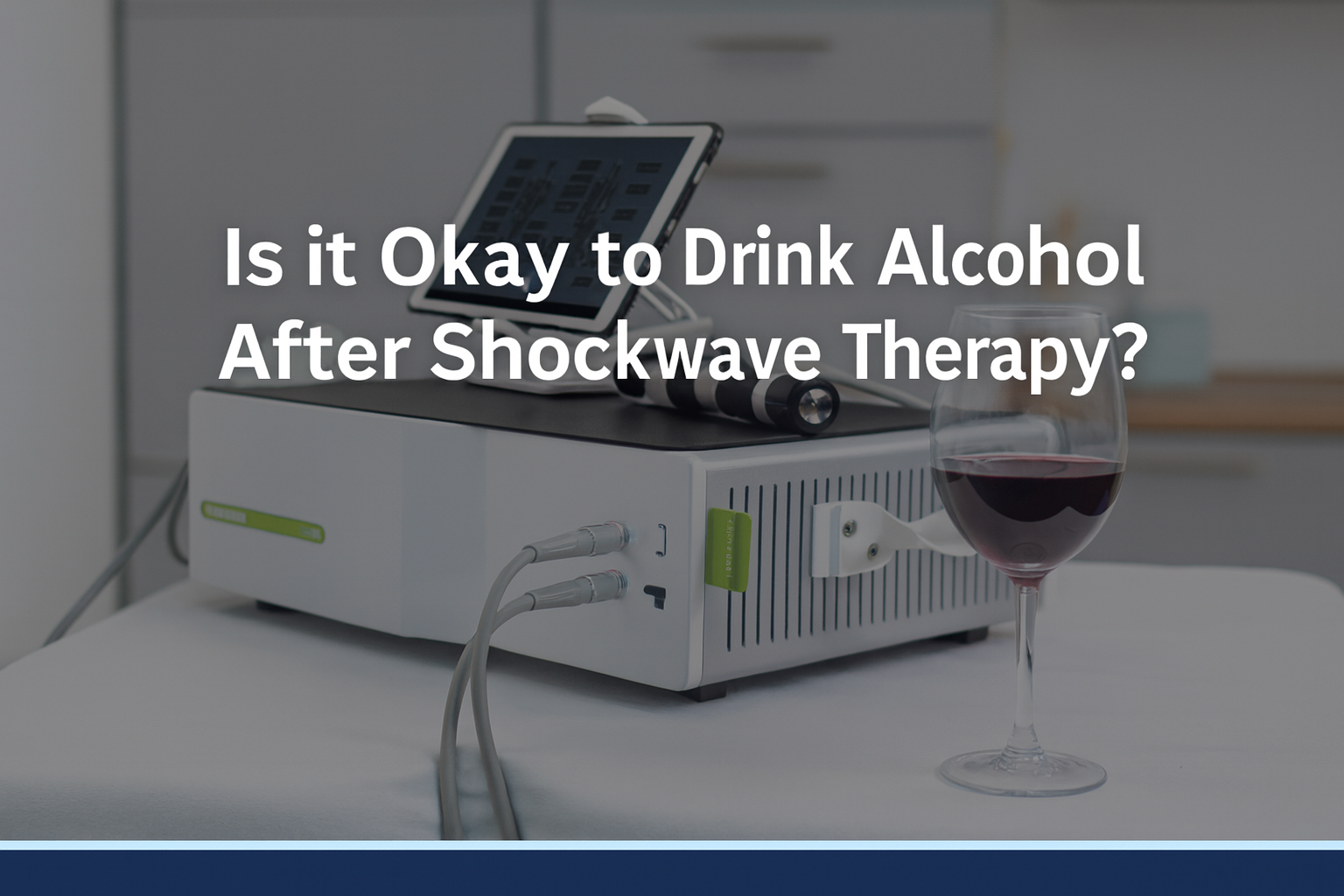 Is it okay to drink alcohol after shockwave therapy?