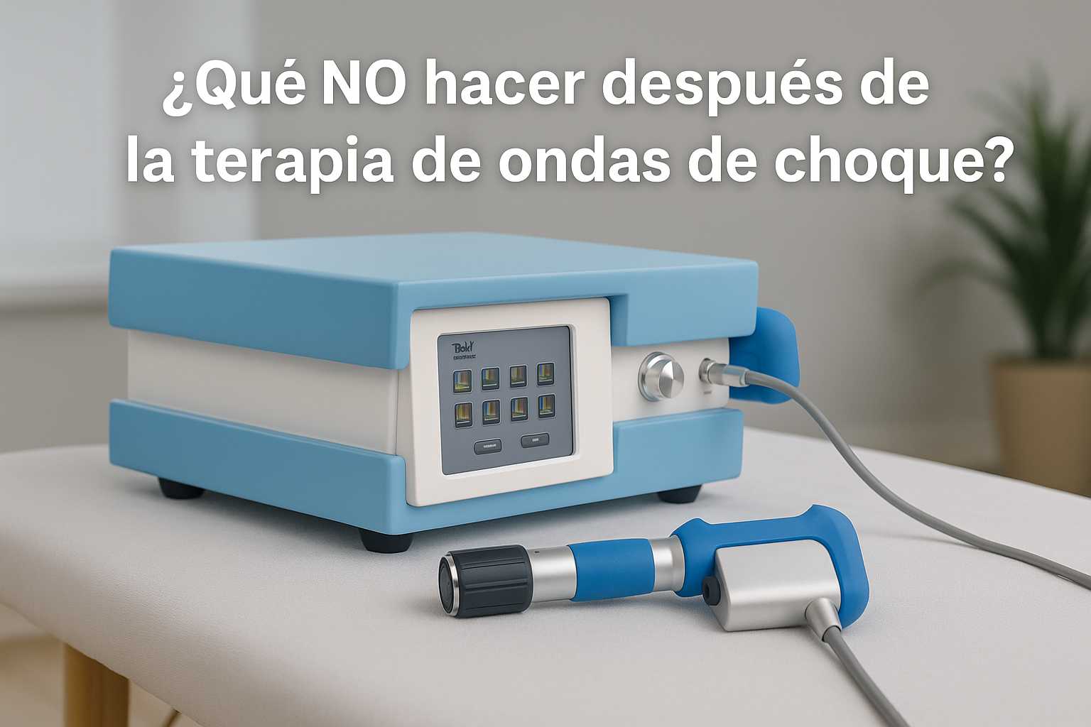 ¿Qué no hacer después de ondas de choque?