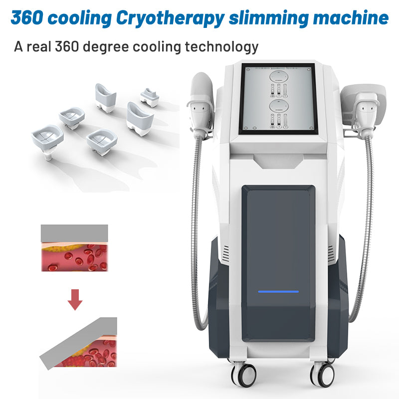 360° Cryolipolysis Fat Freezing Cryo Slimming Machine Dual Handles Professional Body Sculpting Device Cryolipolisis