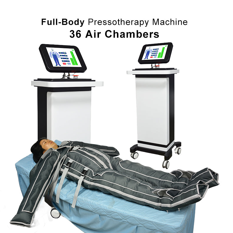 SA10F-V Professional Vertical Pressotherapy Machine — 36 Airbags, Full Body, 6 Modes + Infrared