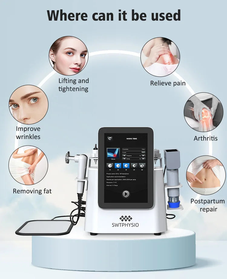 Tecar 448k Physiotherapy Instrument Shock Wave Therapy Rehabilitation Vacuum machine