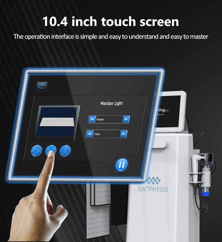 Multifunction 4-in-1 Shock Wave ret cet tecar maxlipo red light therapy machine 448K Body Care Machine