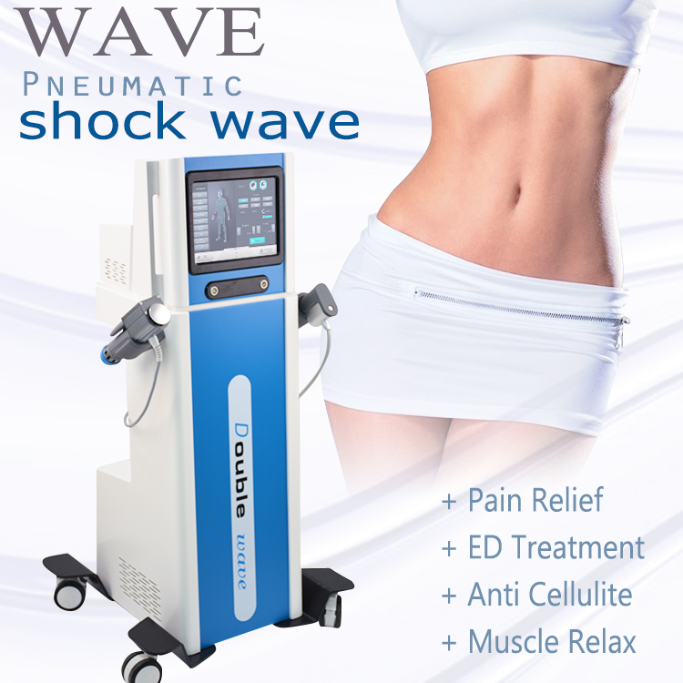 Double Handles Shock Wave Air Pressure Shockwave Body Massage equipment For Pain Relief DOUBLE-C
