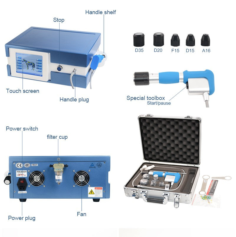 SW13H Shockwave Therapy Machine | Pneumatic Pain Relief & Veterinary Physiotherapy Device