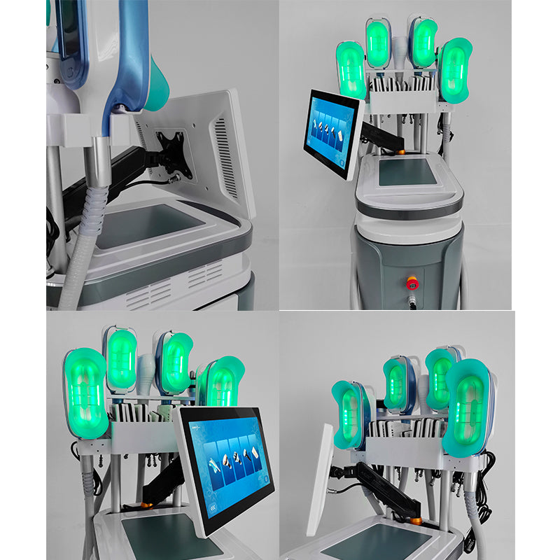 M12 360° Cryo Plus Fat Freezing Machine 5 cryolipolysis Handles + RF + Cavitation + Lipo Laser System