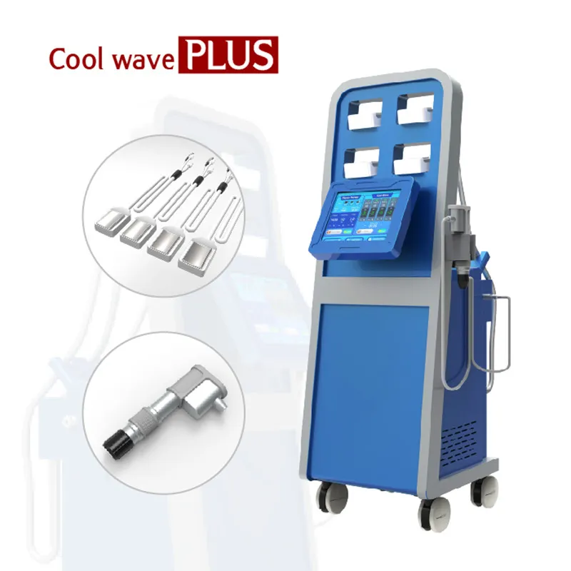 Cool wave plus shockwave shock cryolipolysis cooling cryotherapy cryopad equipment