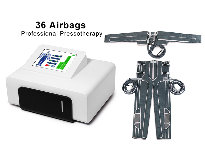 SA10F 36-Airbag Full-Body Pressotherapy Machine — Jacket + Pants, 6 Modes, Infrared