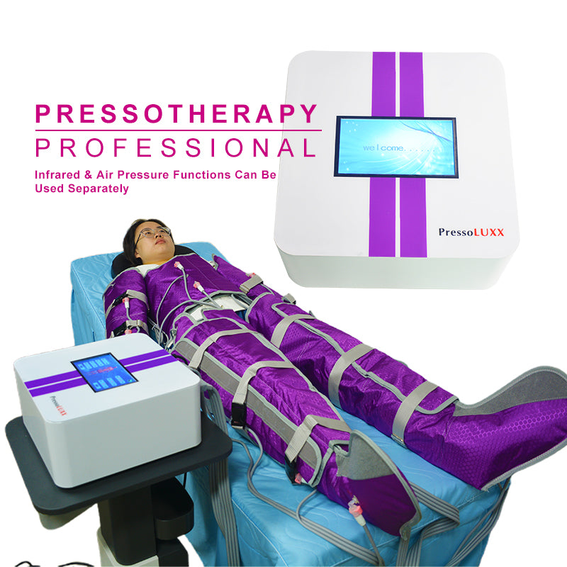 16 airbags Pressotherapy muscle recovery device Máquina de terapia infrarroja con traje de presión de aire y drenaje linfático Pressluxx de