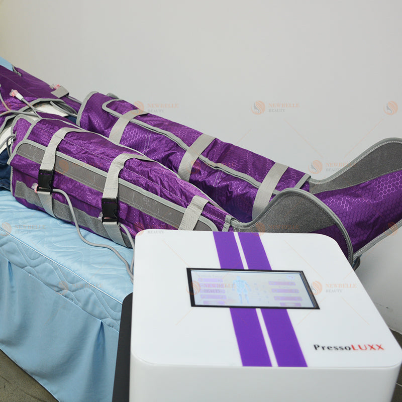 16 airbags Pressotherapy muscle recovery device Máquina de terapia infrarroja con traje de presión de aire y drenaje linfático Pressluxx de