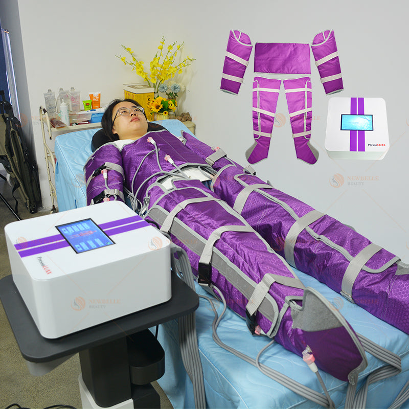 16 airbags Pressotherapy muscle recovery device Máquina de terapia infrarroja con traje de presión de aire y drenaje linfático Pressluxx de