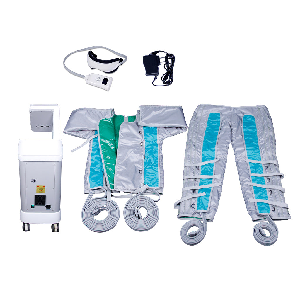 BR616 Infrared FIR heating Pressotherapy Lymphatic Drainage Machine with Eye Massage slimming