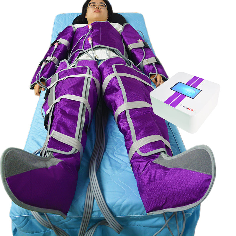 16 airbags Pressotherapy muscle recovery device Máquina de terapia infrarroja con traje de presión de aire y drenaje linfático Pressluxx de