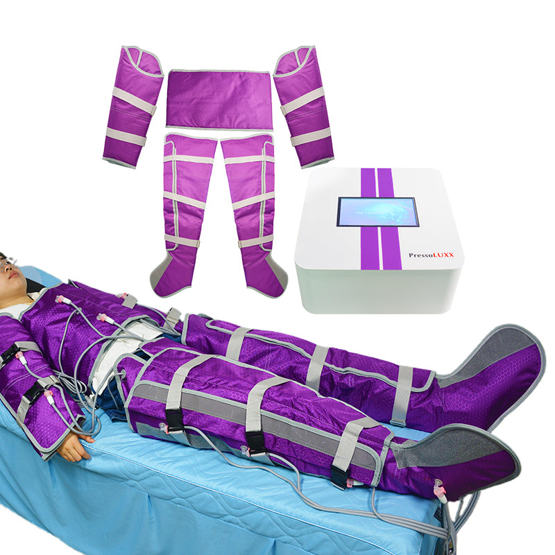 16 airbags Pressotherapy muscle recovery device Máquina de terapia infrarroja con traje de presión de aire y drenaje linfático Pressluxx de