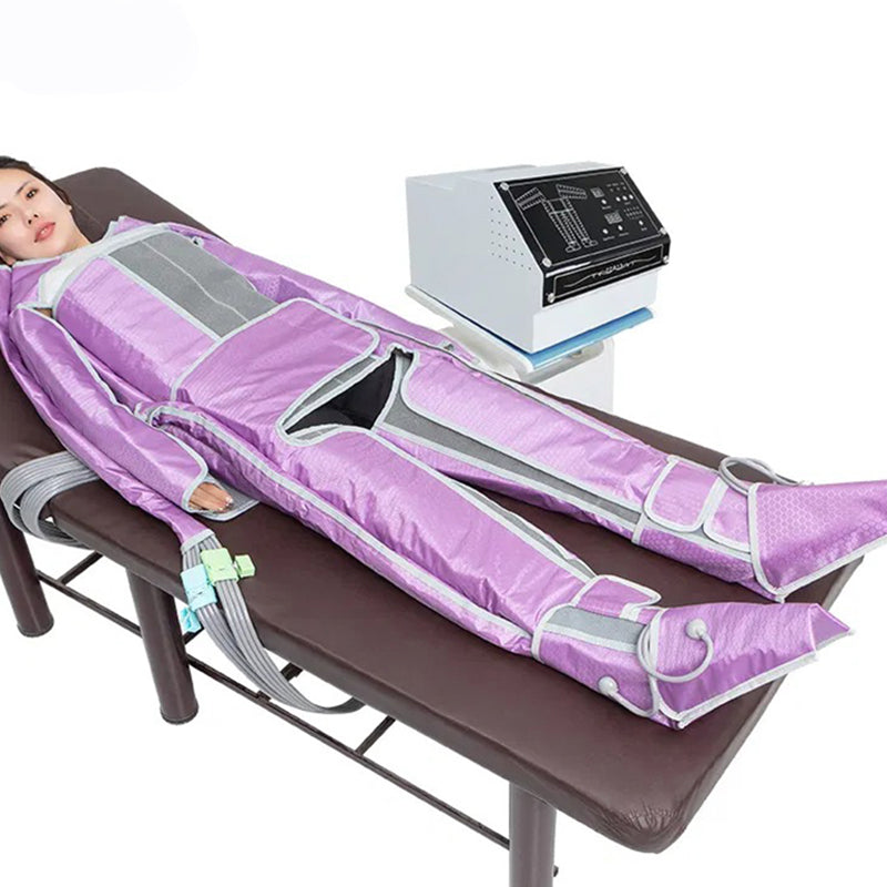 44 airbags pressotherapy Lymphatic Drainage Air Compression presoterapia pneumatic massage Massager Machine body detox relaxation