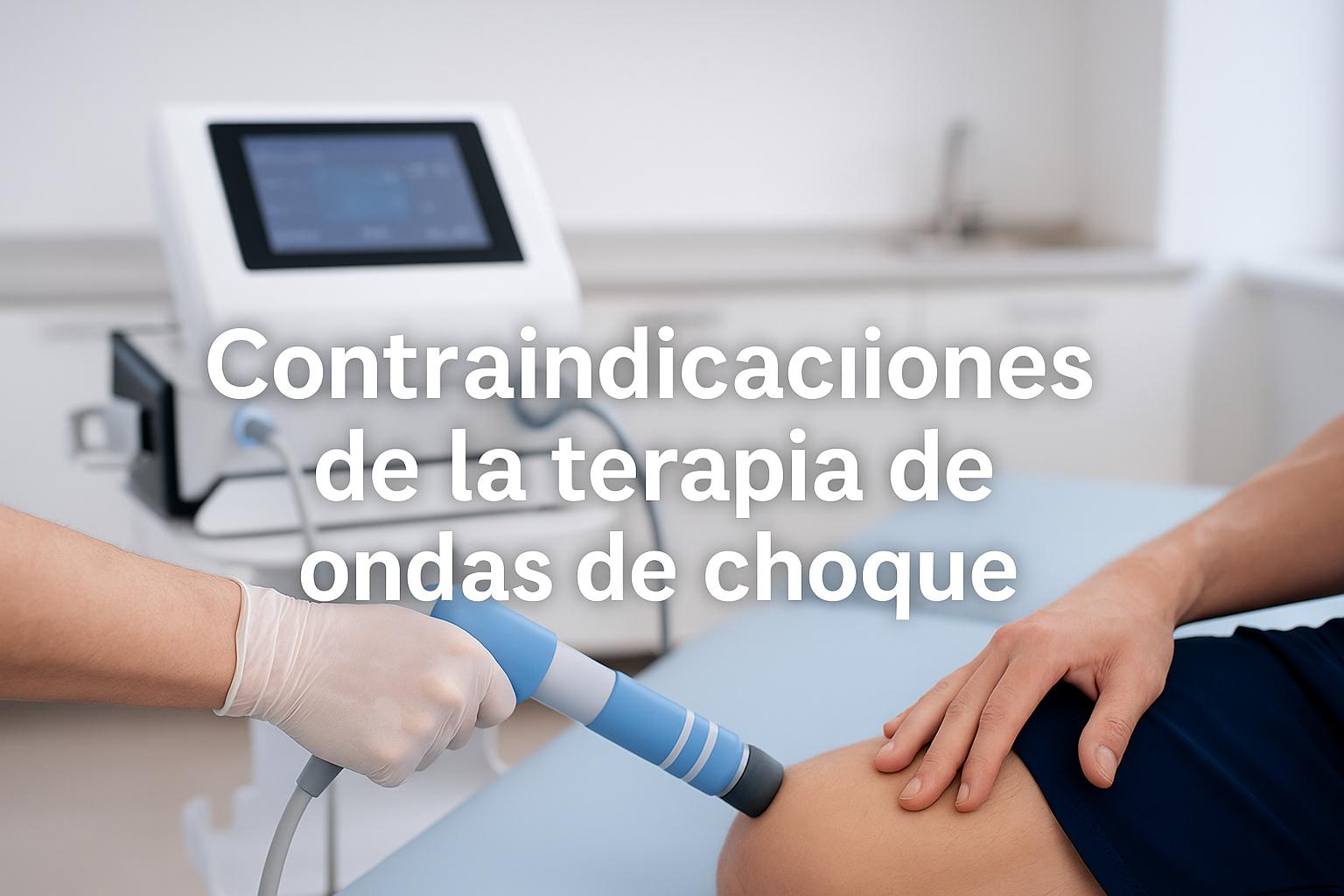 ¿Contraindicaciones onda de choque?