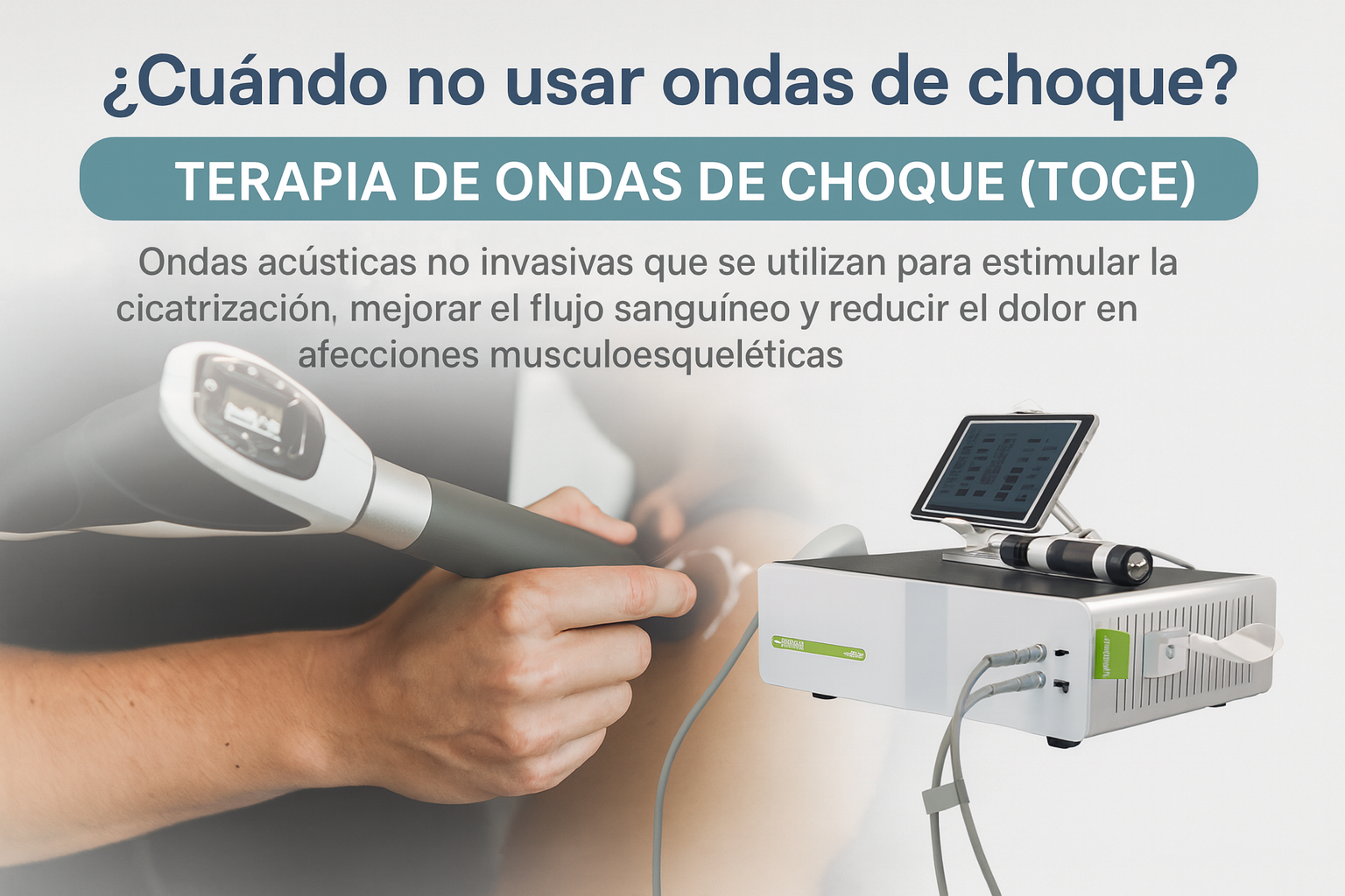 ¿Cuándo no usar ondas de choque?