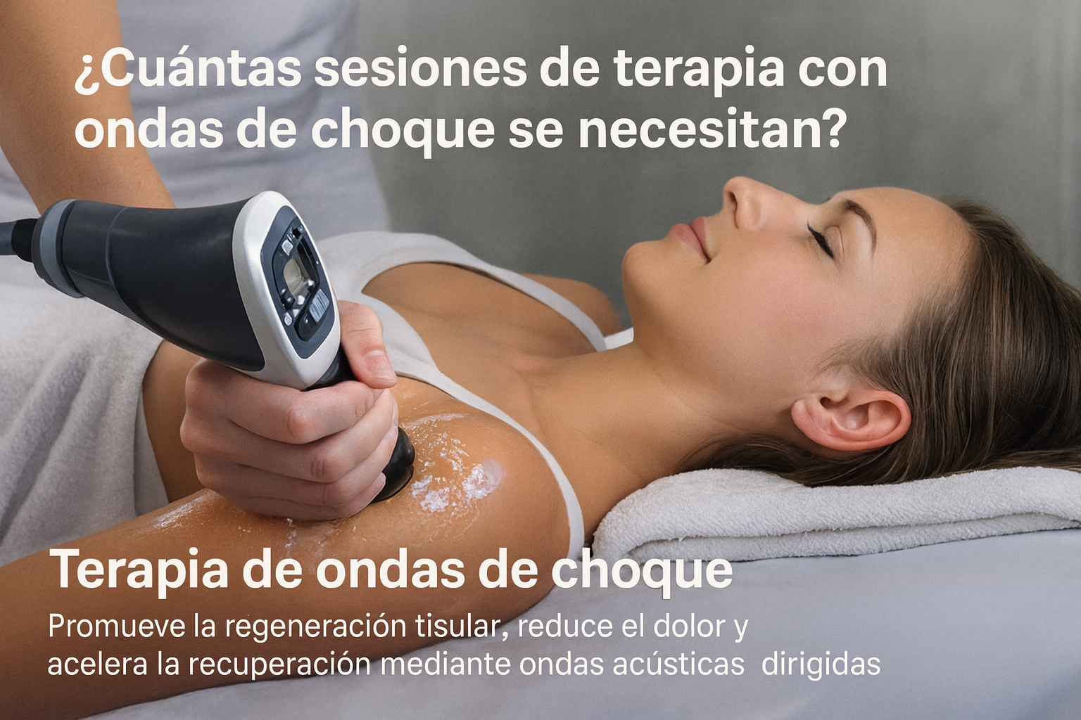 ¿Cuántas sesiones de terapia con ondas de choque se necesitan?
