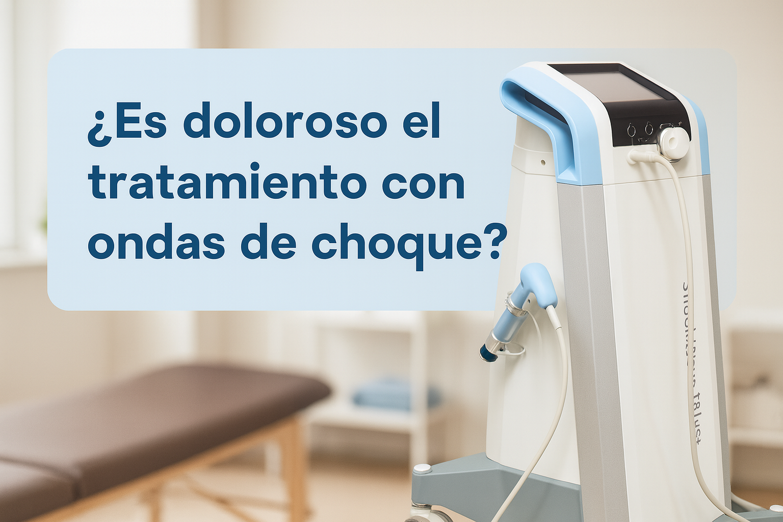 ¿Es doloroso el tratamiento con ondas de choque?