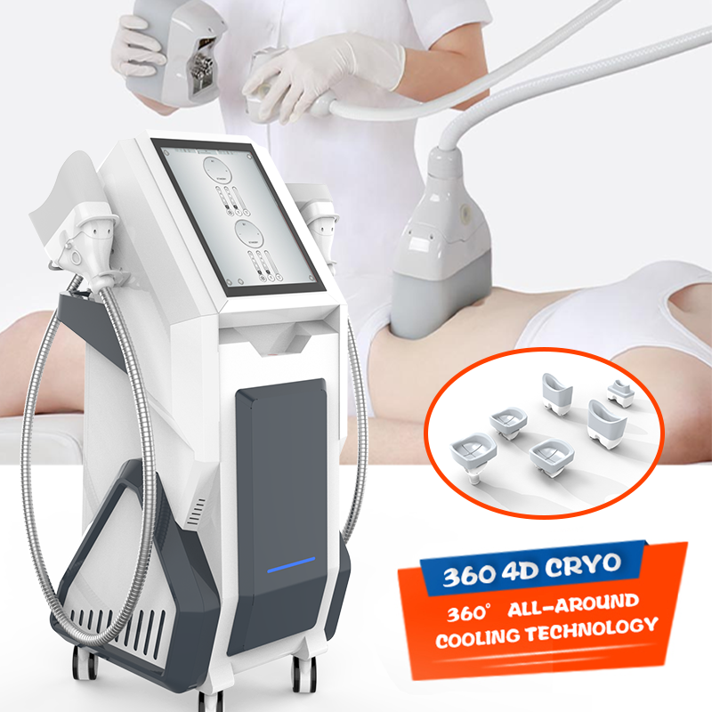 360° Cryolipolysis Fat Freezing Cryo Slimming Machine Dual Handles Professional Body Sculpting Device Cryolipolisis