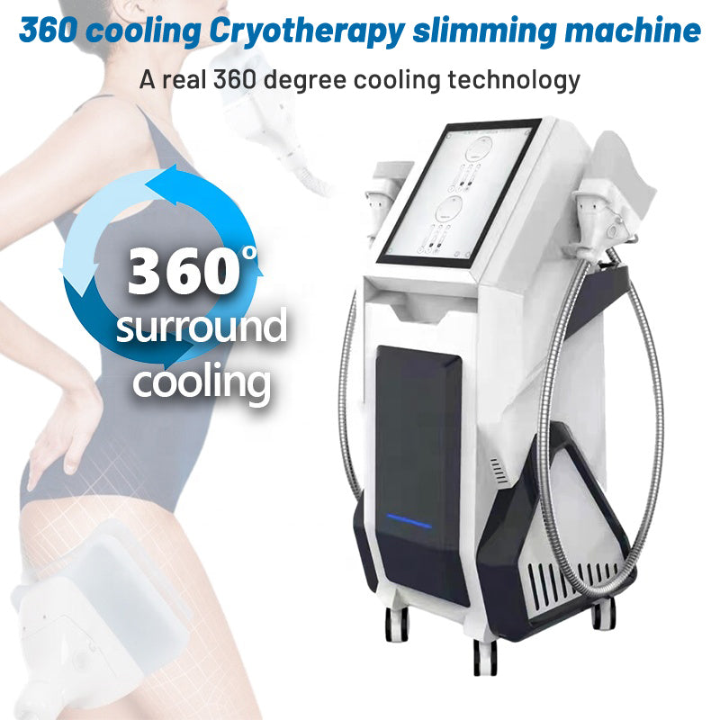 360° Cryolipolysis Fat Freezing Cryo Slimming Machine Dual Handles Professional Body Sculpting Device Cryolipolisis