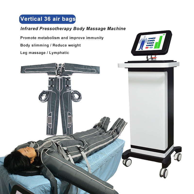 SA10F-V Professional Vertical Pressotherapy Machine — 36 Airbags, Full Body, 6 Modes + Infrared