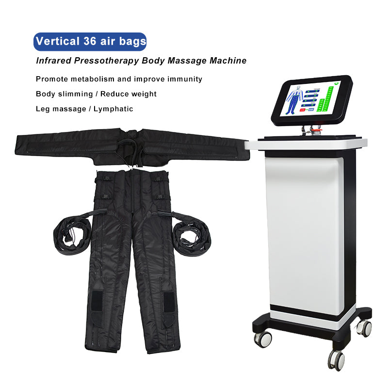 SA10F-V Professional Vertical Pressotherapy Machine — 36 Airbags, Full Body, 6 Modes + Infrared
