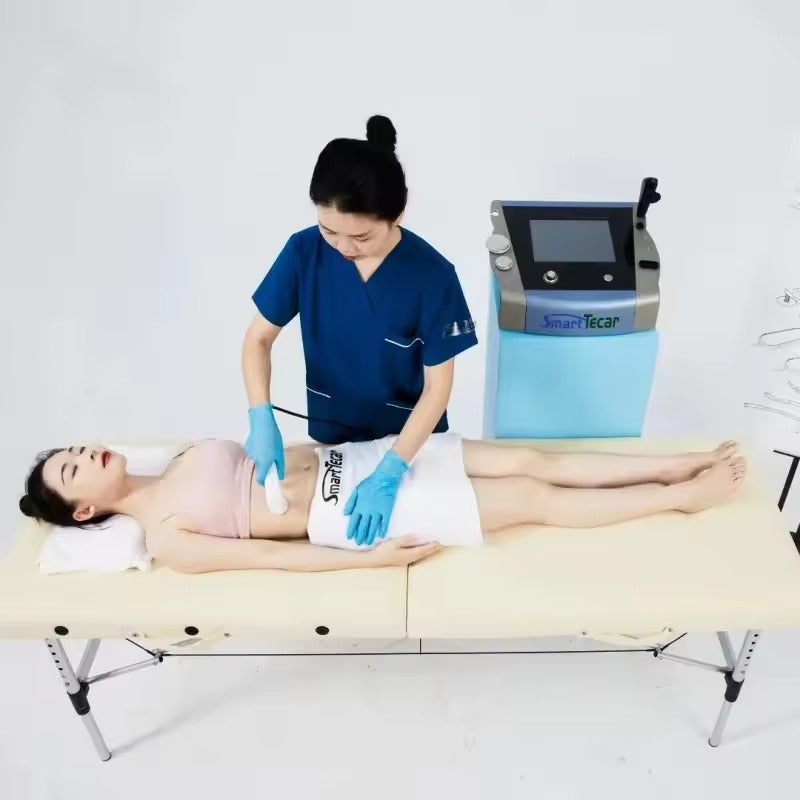 448KHz Smart Tecar Therapy Diathermy Body Massage Deep Heating Device with CET and RET handles