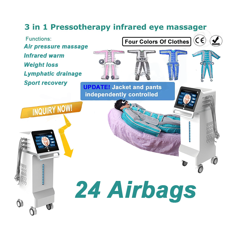 BR619 PRO IR Pressotherapy Machine Infrared Lymphatic Drainage Slimming & Massage System Physical Therapy Equipment