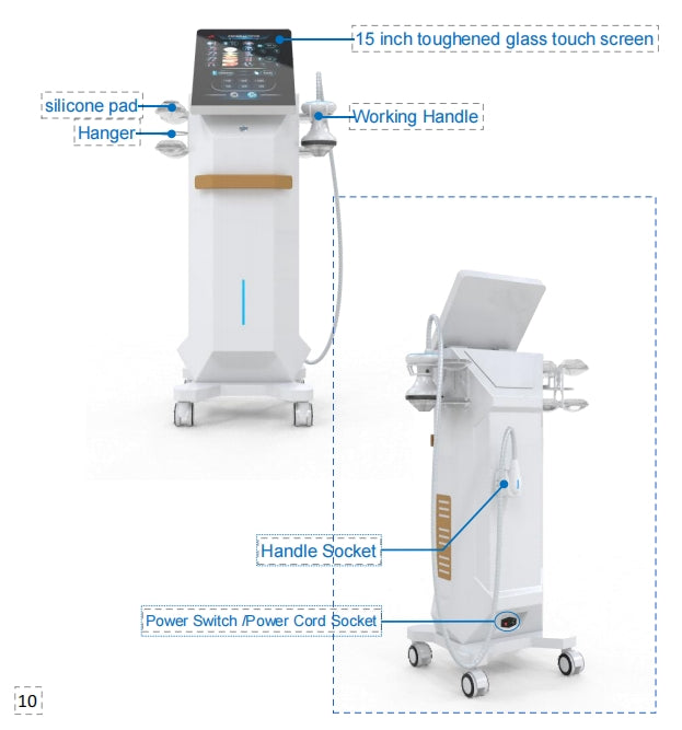B63 EMIMPACTPOE Focused Shockwave Therapy Machine – Piezoelectric Pain Relief & Rehabilitation Device