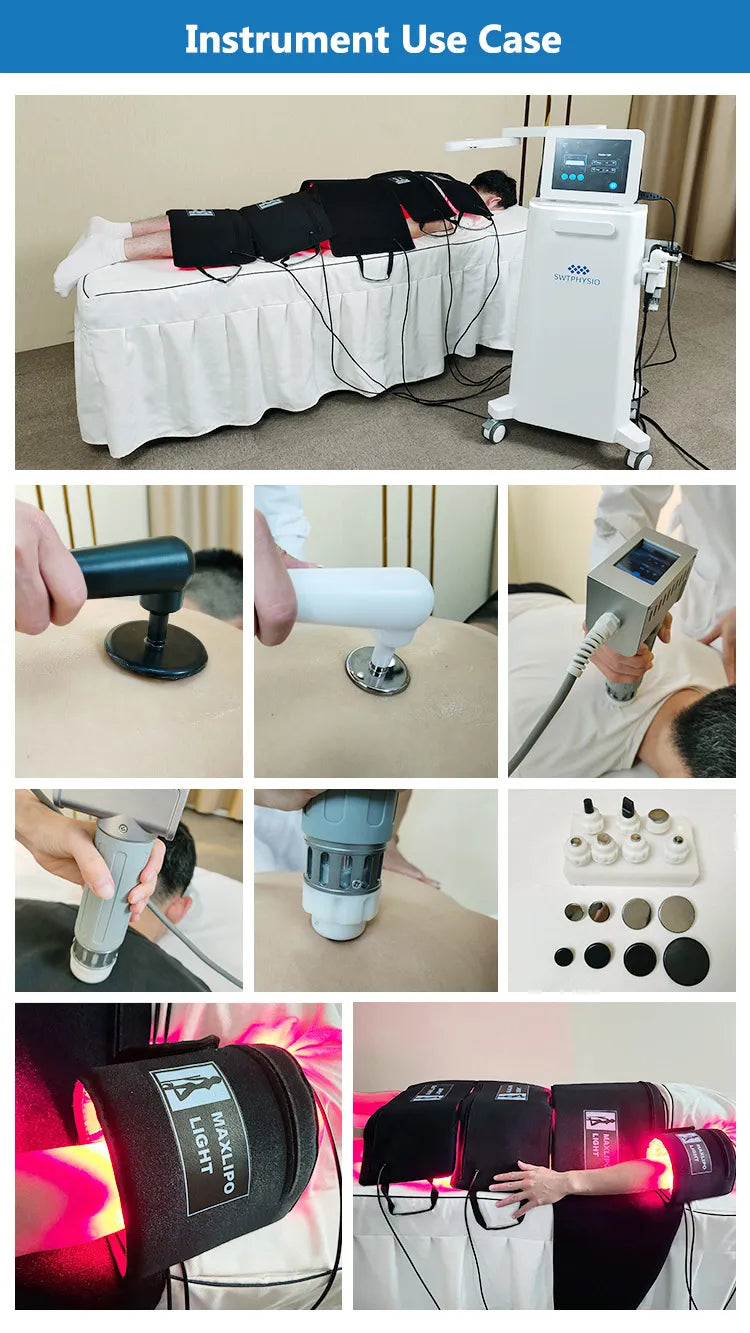 Multifunction 4-in-1 Shock Wave ret cet tecar maxlipo red light therapy machine 448K Body Care Machine