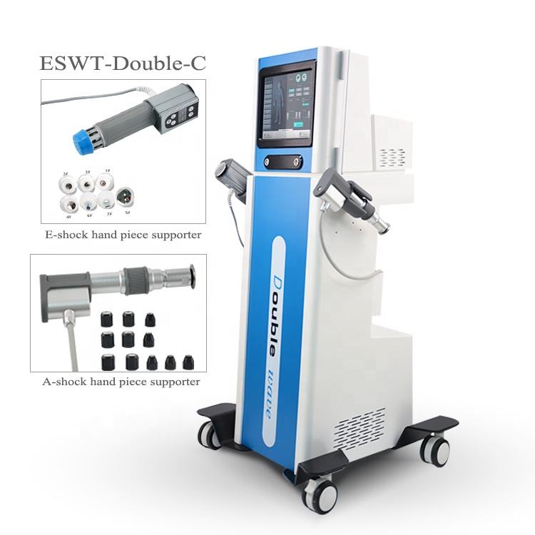Double Handles Shock Wave Air Pressure Shockwave Body Massage equipment For Pain Relief DOUBLE-C