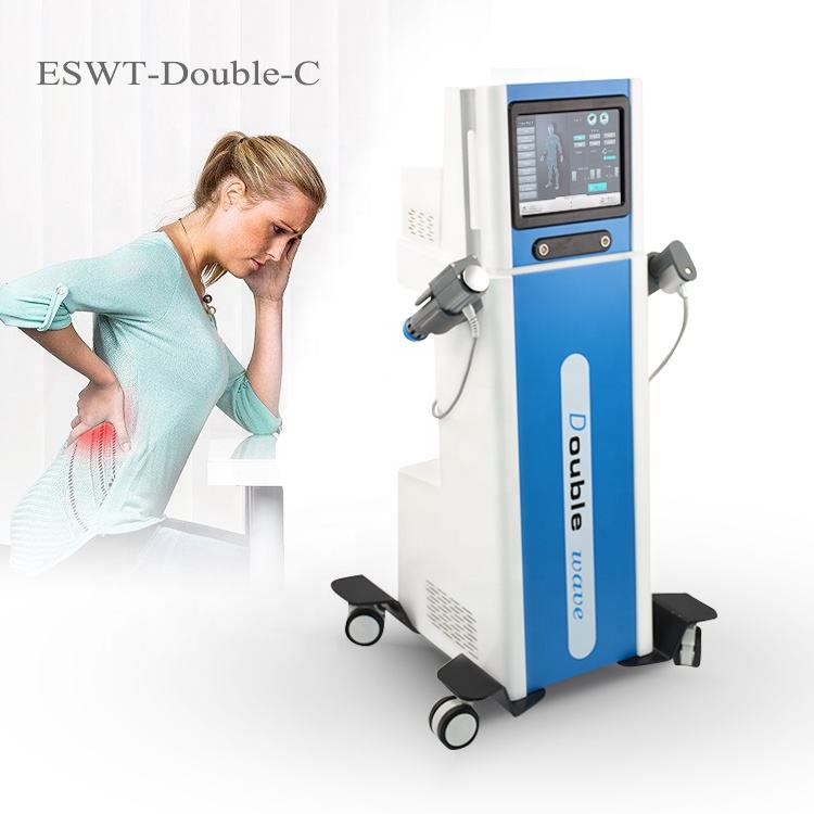 Double Handles Shock Wave Air Pressure Shockwave Body Massage equipment For Pain Relief DOUBLE-C