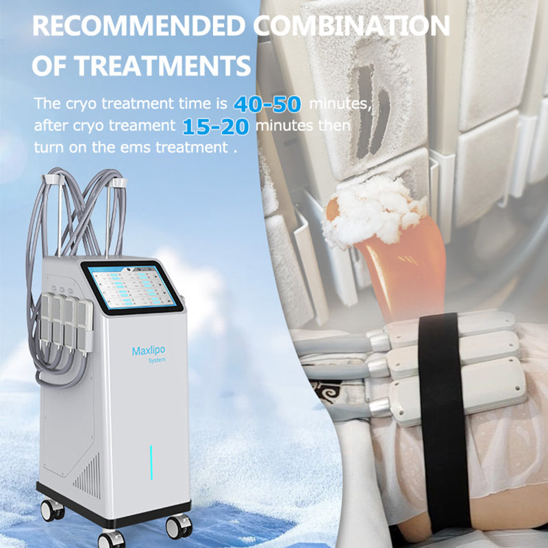 XM-278 PLUS Cryo lipolysis + EMS Fat Reduction Device | Non-Invasive Body Contouring System