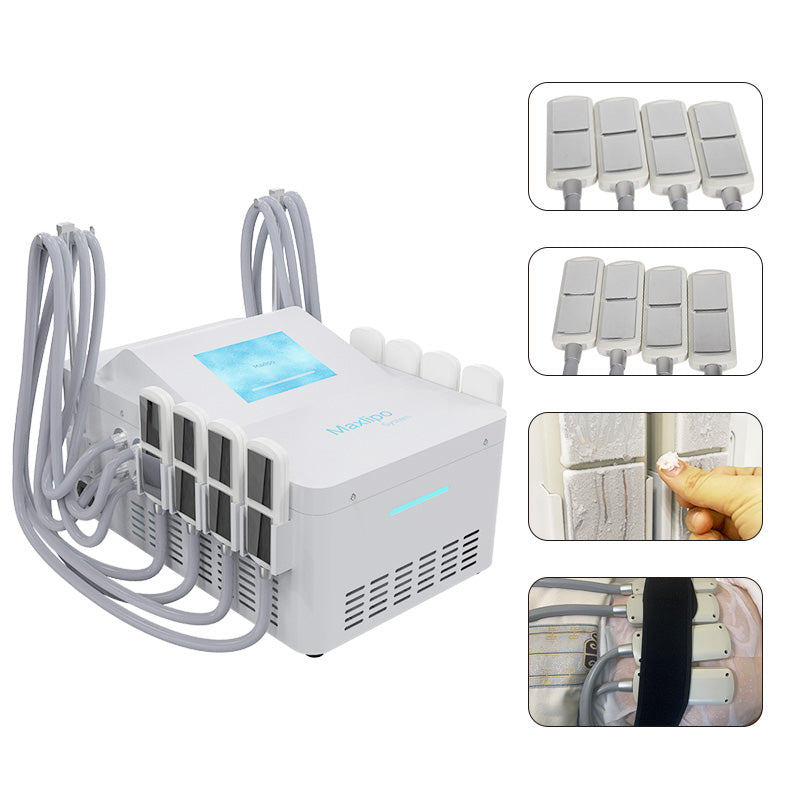 XM-278 PRO Cryolipolysis Fat Freezing Cryo Cooling & EMS Body Sculpting Device Contouring Machine 8 Cooling Pads