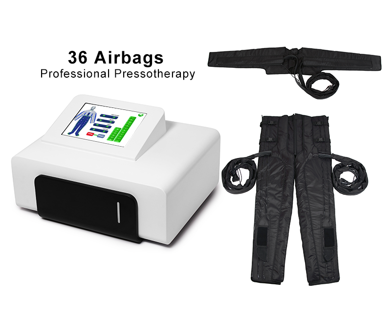 SA10F 36-Airbag Full-Body Pressotherapy Machine — Jacket + Pants, 6 Modes, Infrared