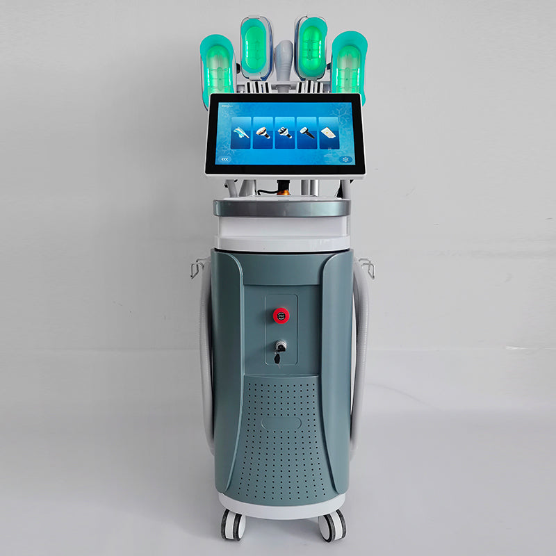 M12 360° Cryo Plus Fat Freezing Machine 5 cryolipolysis Handles + RF + Cavitation + Lipo Laser System
