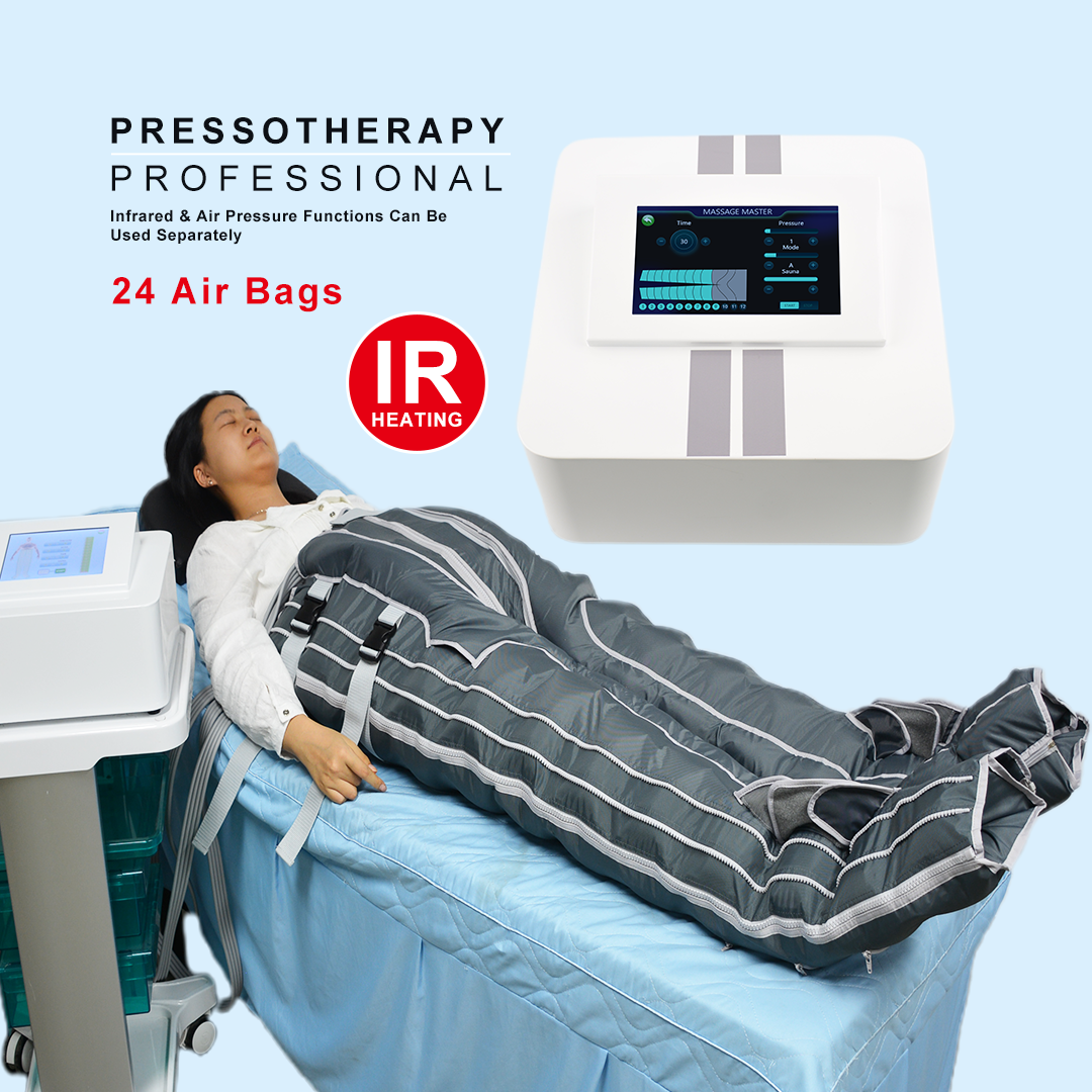 24 airbags Chambers Muscle recovery Lymphatic Drainage Circulation Therapy Pressotherapy compression Presoterapia Machine Wellness spa