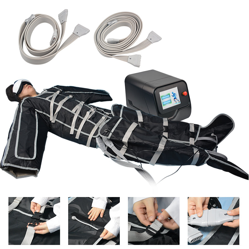 24 air bags air compression massager full body suit pressure therapy pressotherapy machine detoxification