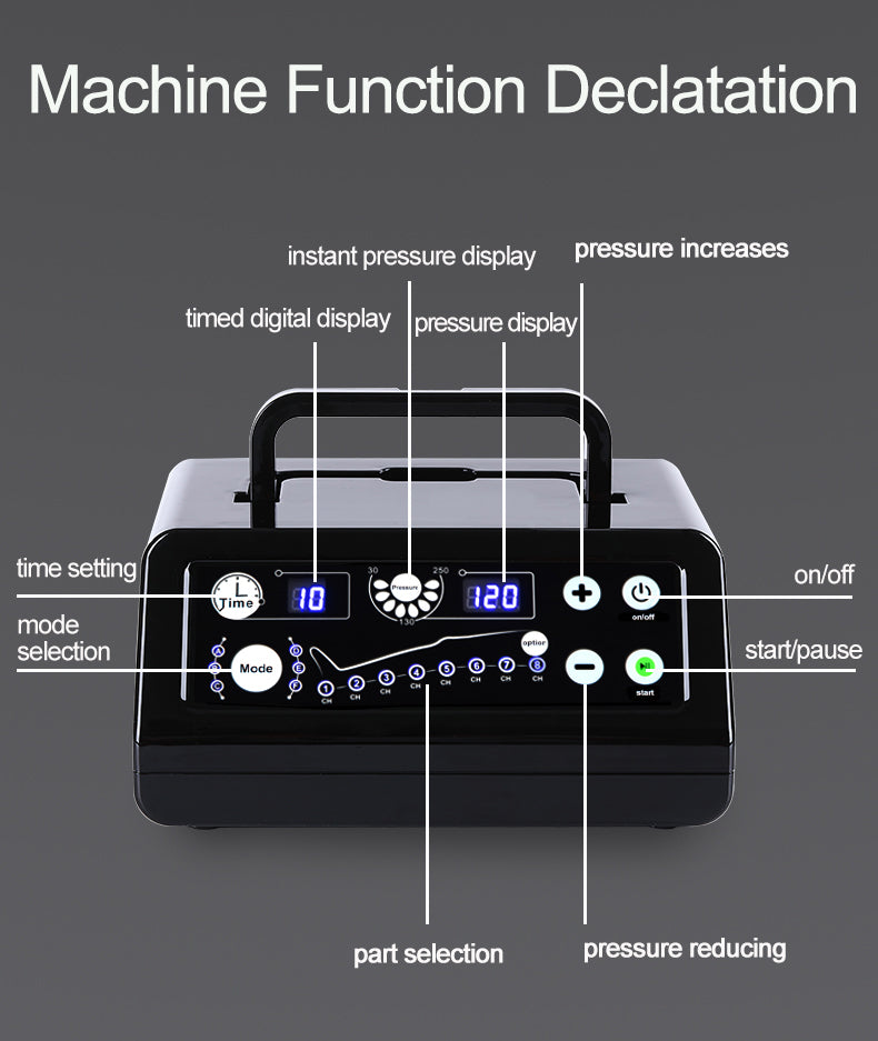 Wellness spa edema relief Pressotherapy machine Drenaje linfático Presoterapia de aire Masaje de compresión