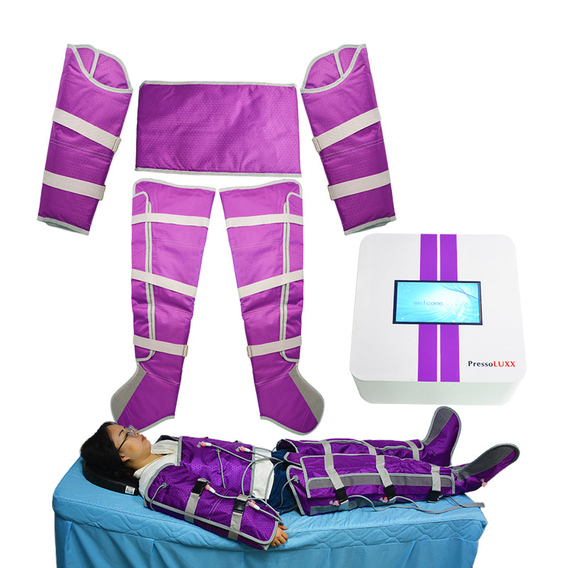 16 airbags Pressotherapy muscle recovery device Máquina de terapia infrarroja con traje de presión de aire y drenaje linfático Pressluxx de