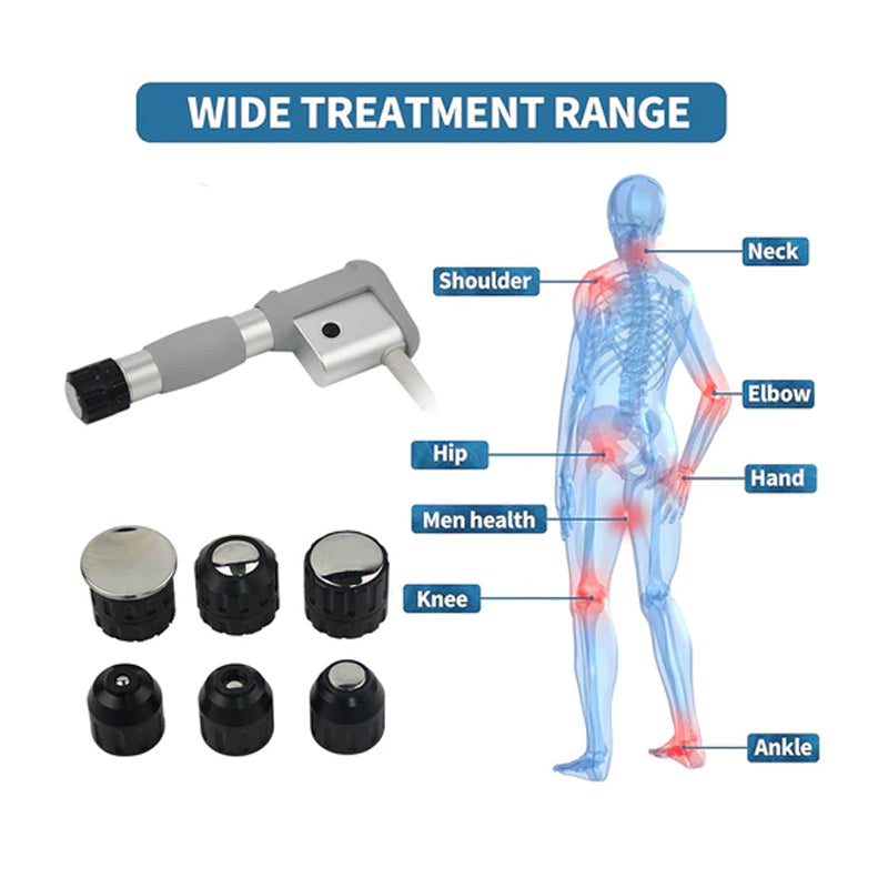 Extracorporeal Shockwave Therapy Machine – 8 Bar, 10Hz, Portable Device for Pain Relief & Rehab– SW600