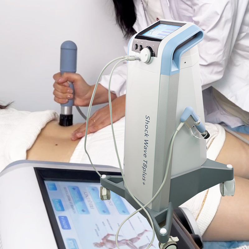 Professional Dual Handle Shockwave Therapy Machine – Pneumatic Ballistic Pain Relief & Rehabilitation System – Model SW25