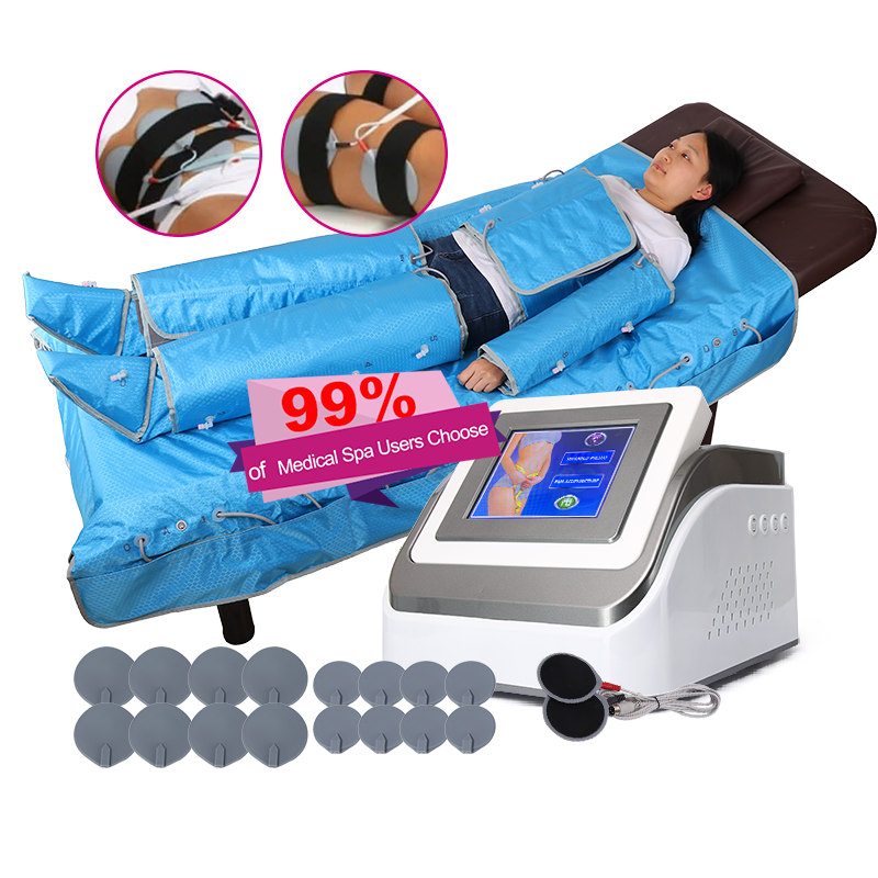 3 in 1 Pressotherapy Machine 20 air Bags Lymphaticdrainage Body Slimming Cellulite Reduction Detoxification Recovery Therapy
